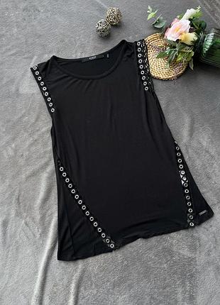 Майка топ з люверсами віскоза