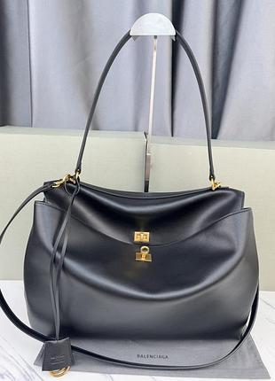 Сумка родео кожаная черная