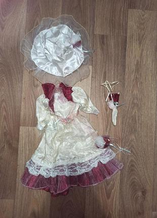 Платье, платье с шляпкой и зонтиком, на парцелленовую кукла