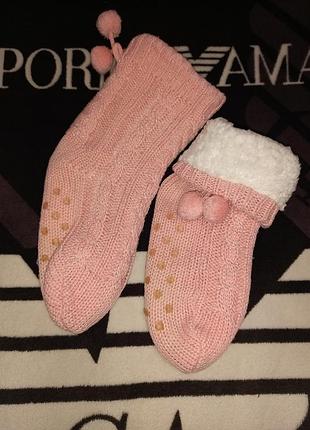 Теплые носки - тапочки