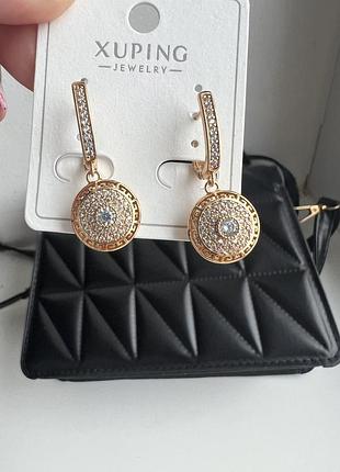Серьги с фианитами 5