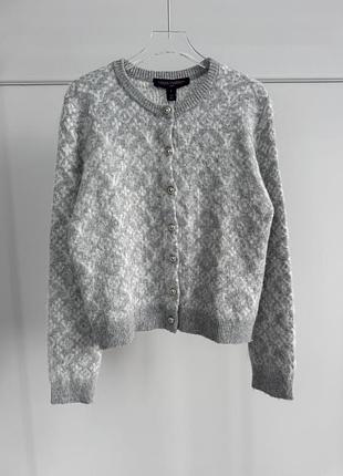 Брендовий жіночий теплий кардиган луї вітон