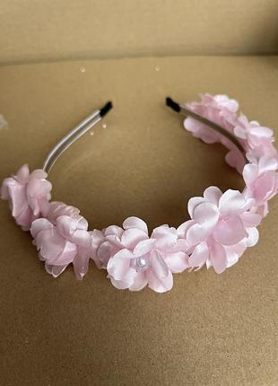 Обруч на дівчинку з квіточками