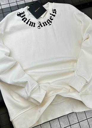 Чоловічий світшот palm angels в білому кольорі