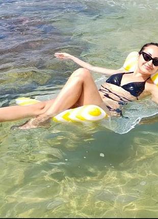 Надувний водний гамак, шезлонг для плавання