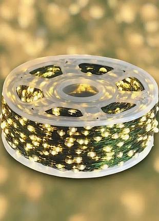 Гірлянда роса led на зеленому дроті usb 20*200 and 5336