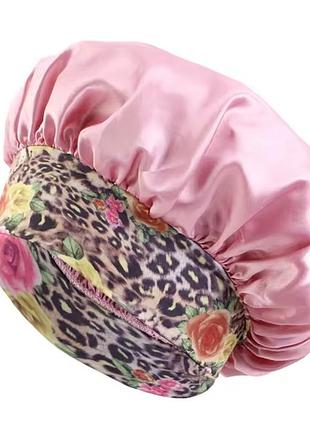 Женская атласная шапочка для сна, макияжа, кухни и др.
