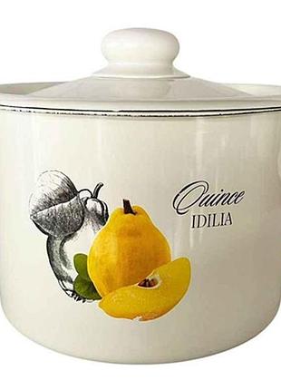 Каструля ем. 3л /2 цилиндрическая айва идиллия (молочная) i1612/2 тм idilia