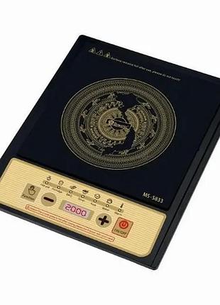Электроплита domotec ms 5833 индукционная 2000вт 1 конфорка