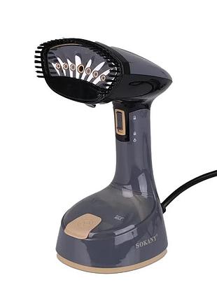 Чорний ручний відпарювач для одягу sokany sk-gt-3065