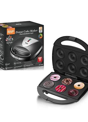 Електричний апарат для приготування пончиків raf r.546q електрична хлібопічка на 6 пончиків