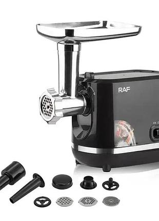 М'ясорубка електрична в пластиковому корпусі на 1200 вт raf r.3395 м'ясорубка для домашньої ковбаси