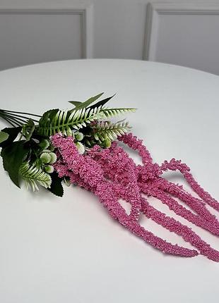 Ветка амаранта искусственная 5шт/уп. цвет: фуксия