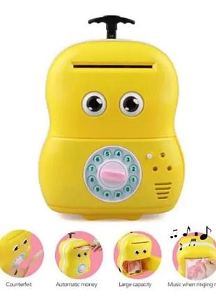 Сейф дитячий валіза 363-9а інтерактивна скарбничка валіза