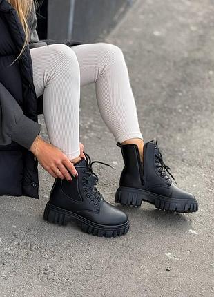 Жіночі зимові черевики в чорному кольорі 36;37;38;39;40;41 розміри