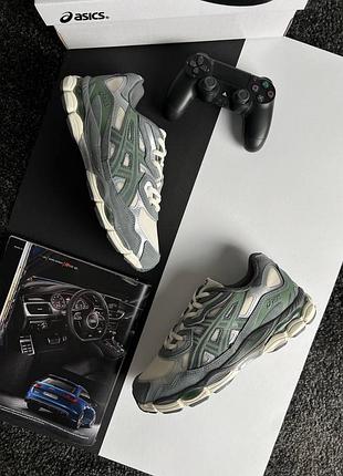 Чоловічі кросівки asics gel-nyc beige grey green