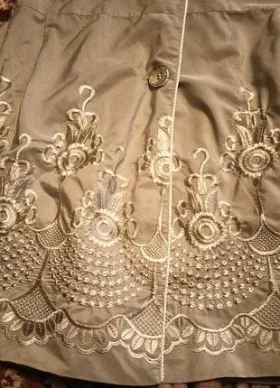 Продам женский нарядный плащ с вышивкой. 5