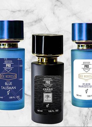 Парфюмерия унисекс (набор 3 шт.) ex nihilo blue talisman, creed aventus, ex nihilo fleur narcotique – 58 мл.