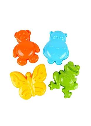 Детский набор "зверюшки" технок 6757txk формочки для песка