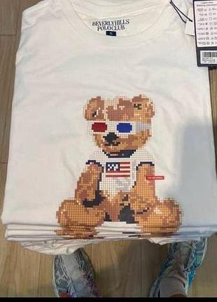 Футболка polo bear ralph lauren унісекс футболка з ведмедем
