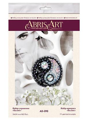 Набор для вышивки бисером украшения "баланс" ad-090 на натуральном холсте