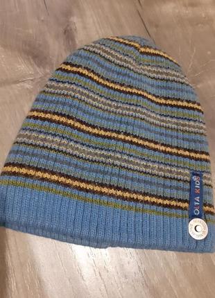 Двойная теплая шапка