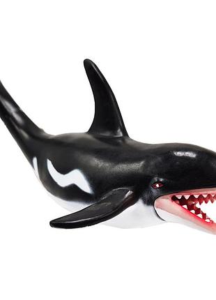 Уценка!!! игровая фигурка морского обитателя "касатка" bambi hj1058-2(black)-uc брызгает водой