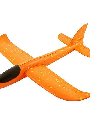 Мітальний планер "літак-бумеранг" td2023122, 49см помаранчевий