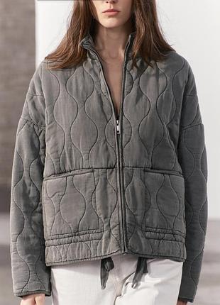 Куртка жіноча zara s сіра