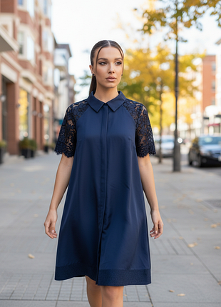 Twin-set, жіноча сукня синього кольору від люксового бренду