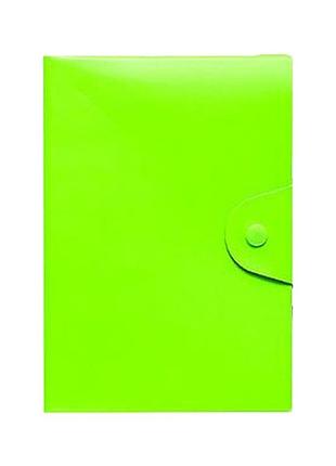 Блокнот а5 на кнопці 5902-3x клітинка 80 аркушів 14х21 см зелений