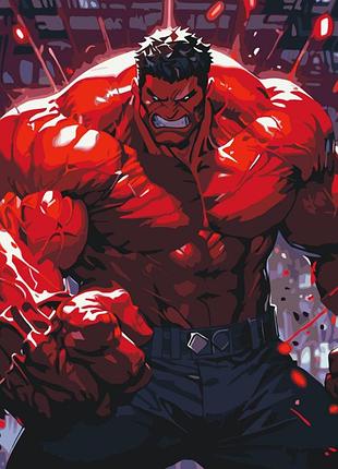 Картина за номерами "червоний халк" 16522-ac 40х50 см