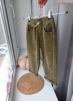 Джинсы вельветовые мом zara