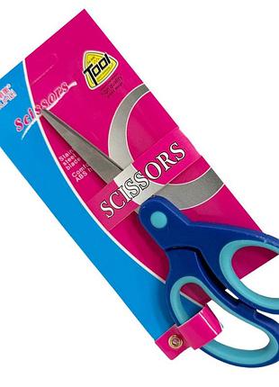 Дитячі ножиці канцелярські 330019(blue) розмір 18 см