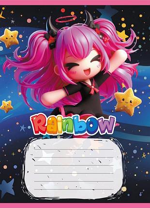 Зошит учнівський "куромі" 012-520064l-4 в лінію, 12 аркушів