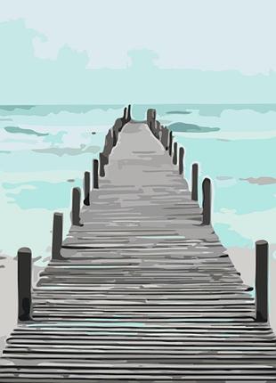 Картина за номерами "морський пірс" 11010-ac 40х50 см art craft