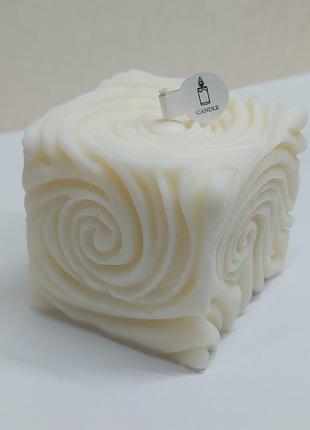 Свічка декоративна " куб хвилястий", 190 г