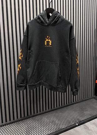 Чоловіче худі balenciaga в чорному кольорі