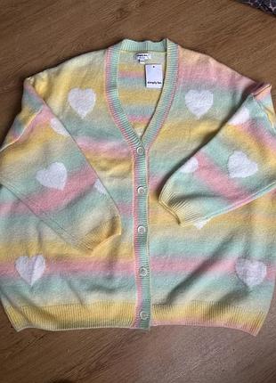 Светер кардеган на гудз. великий розмір