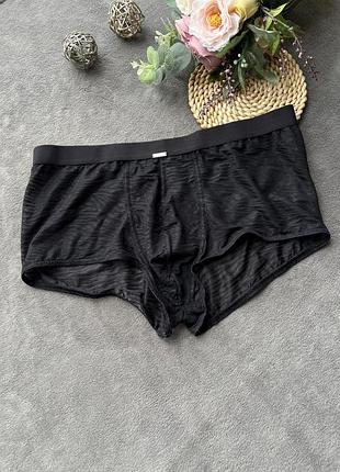 Чоловічі прозорі труси сліпи принт зебра