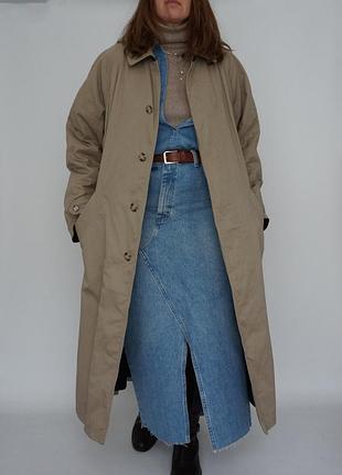 Тренч утепленный винтаж австрия