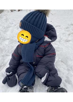 Комплект шапка шарф на хлопчика