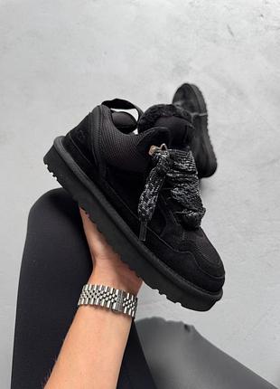 Ugg lowmel sneaker black зимові кросівки/уггі унісекс чорні