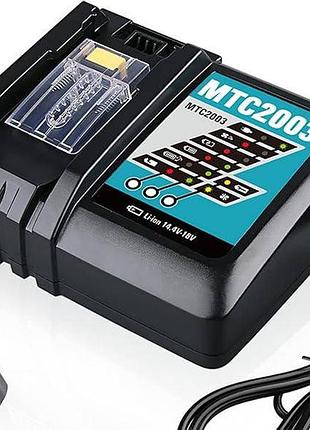 Зарядний пристрій makita mtc2003 швидкий для літій-іонних акумуляторів 14.4-18 в 3a