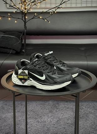 Термо кроссовки nike zoom halo, черно-белые (cordura)