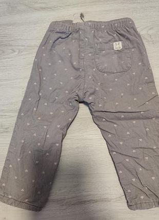 Брюки в серденько h&amp;m 74 г. 2