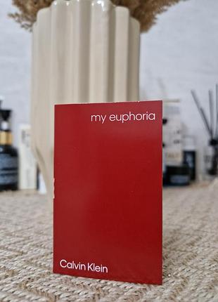 Пробник парфюмированной воды calvin klein my euphoria.