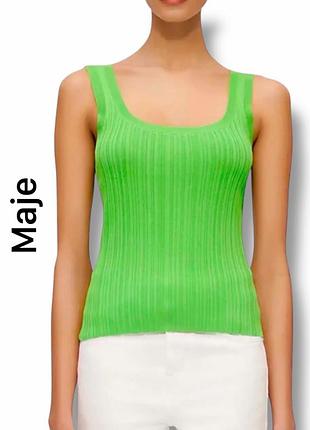 Топ maje в рубчик из вискозы