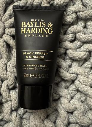 Бальзам після гоління baylis & harding black pepper & ginseng aftershave balm
