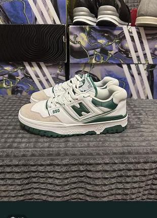 Кросівки new balance 550 унісекс, розмір 38, нові сток, білого кольору. натуральна шкіра.